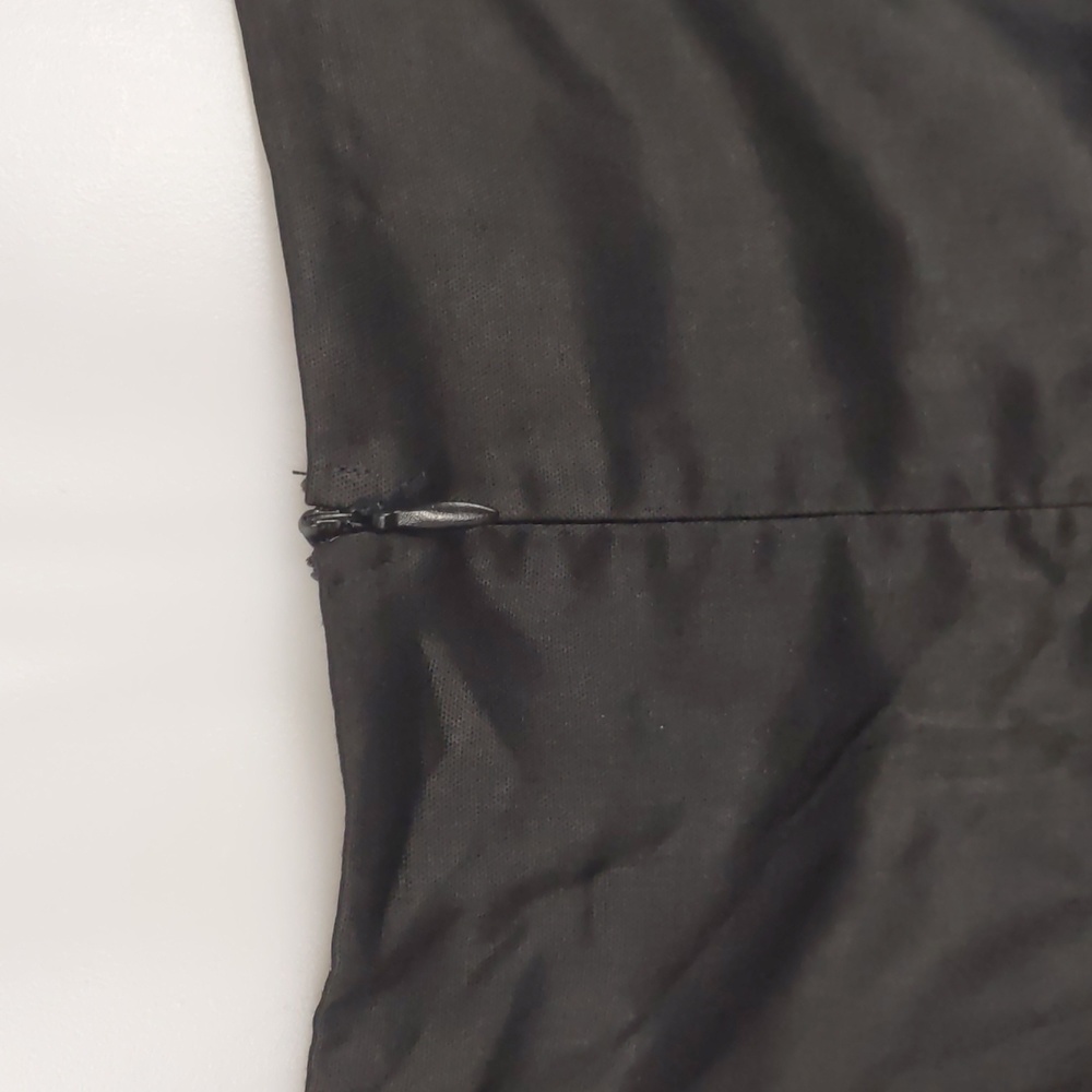 Pink Stitch Women's Dress Size 12 Black Fit & Flare Halter Neck Zip Boning NEW - Picture 10 of 16